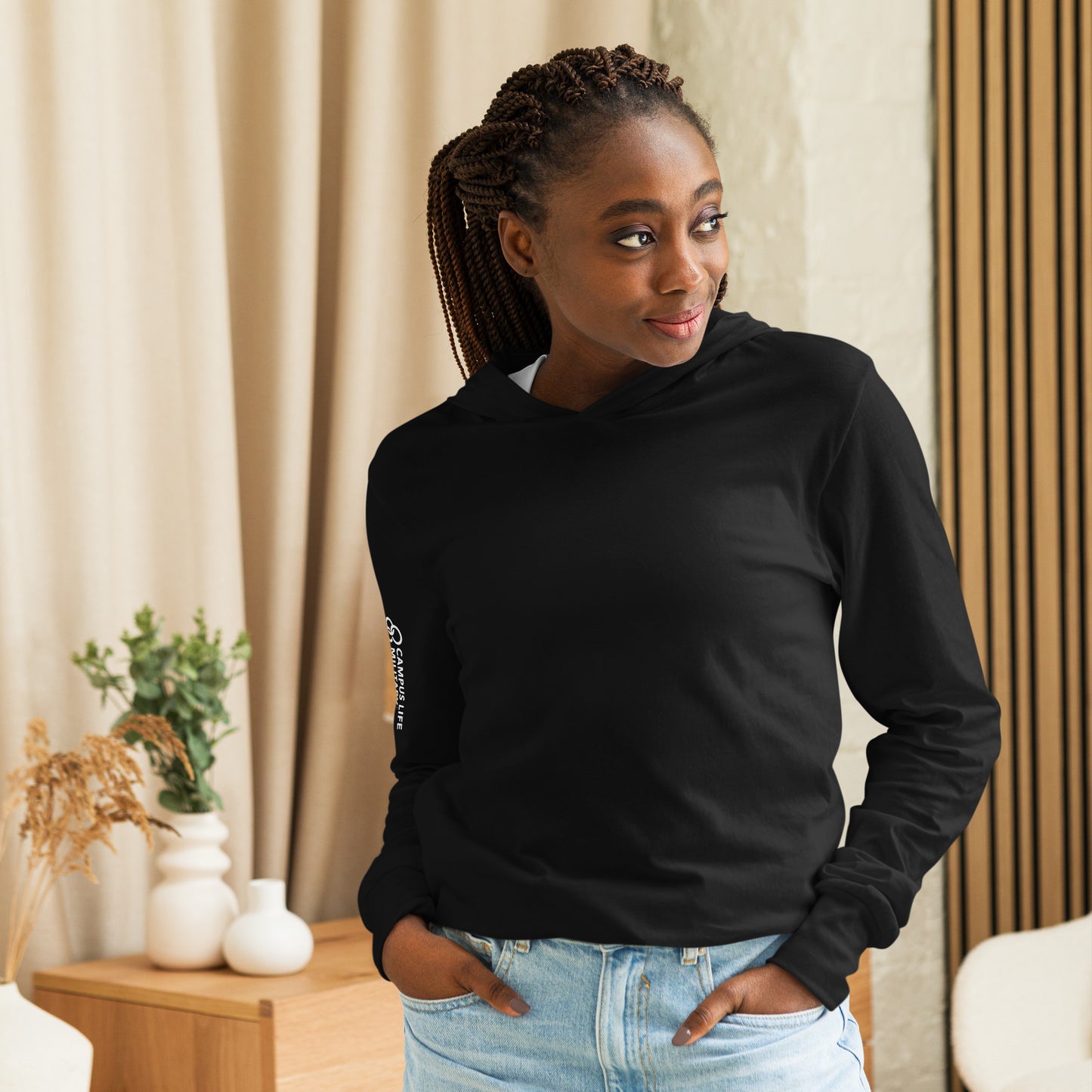 Campus Life Military Hooded long-sleeve tee