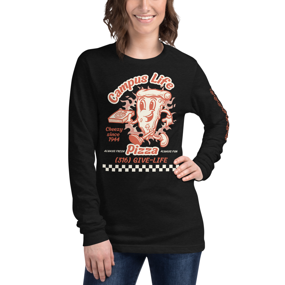 Campus Life Pizza Party Long Sleeve Tee