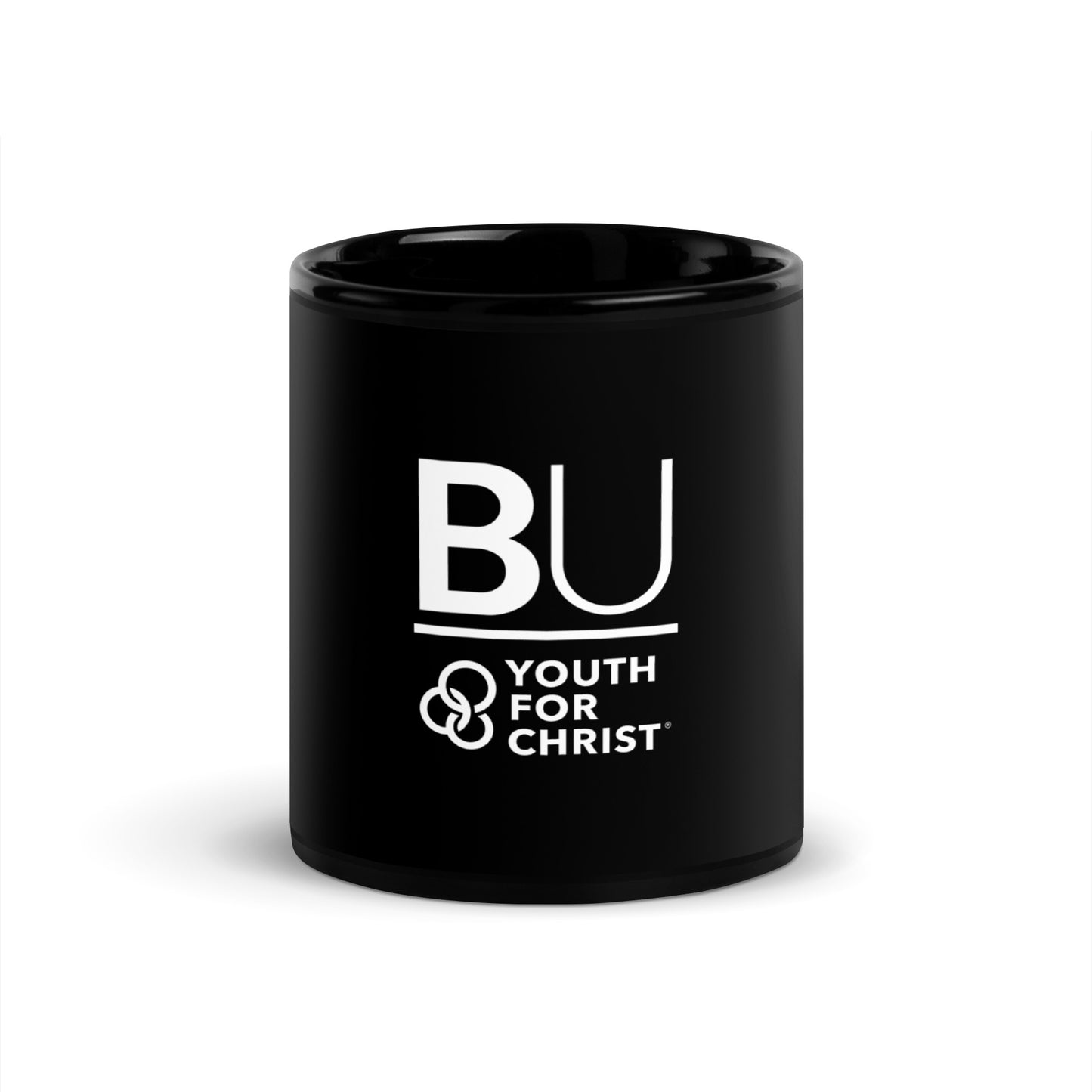 BU@YFC Black Glossy Mug
