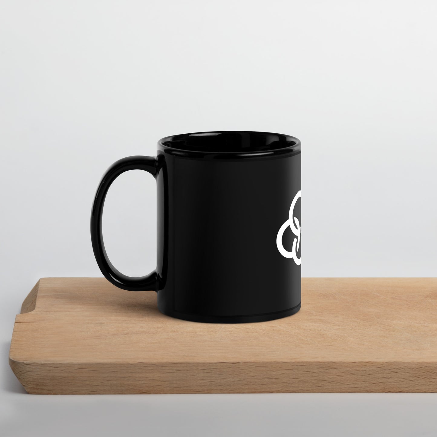 City Life Black Glossy Mug