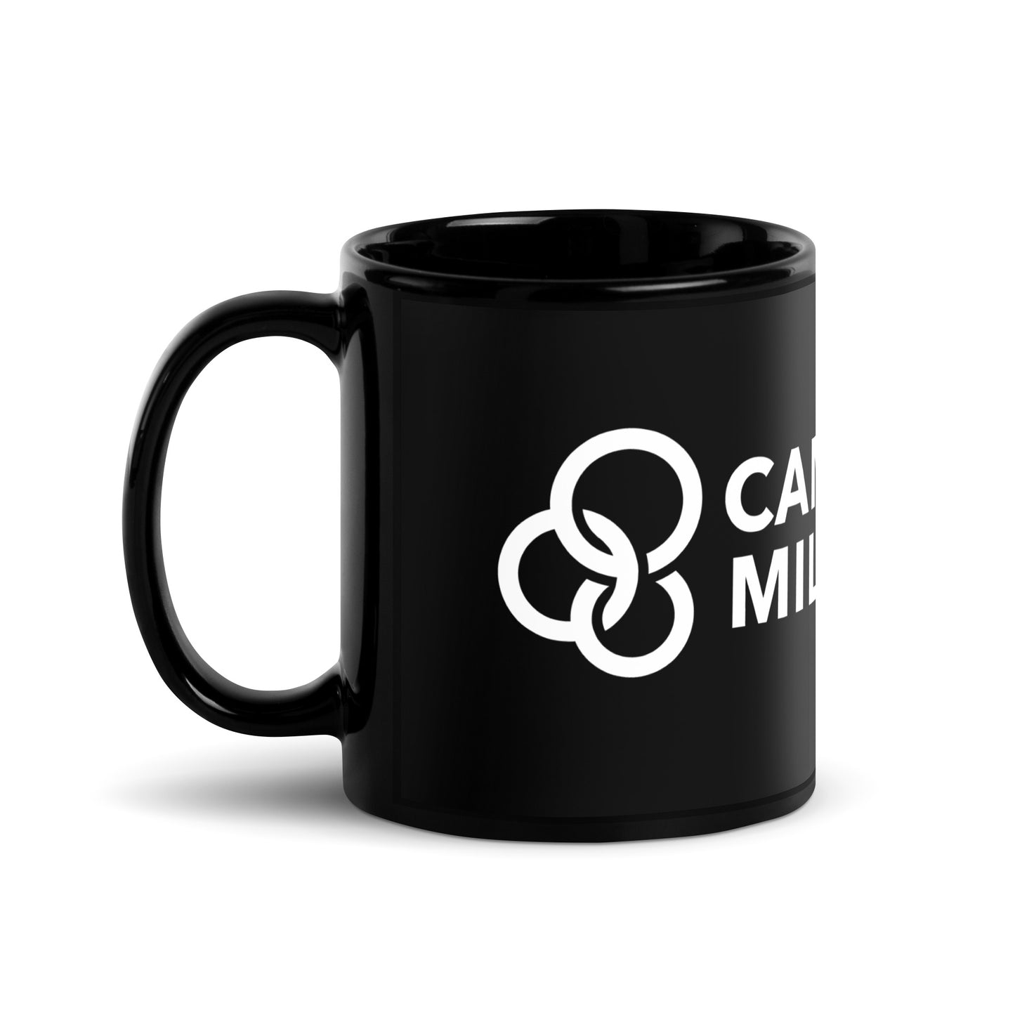 Campus Life Military Black Glossy Mug
