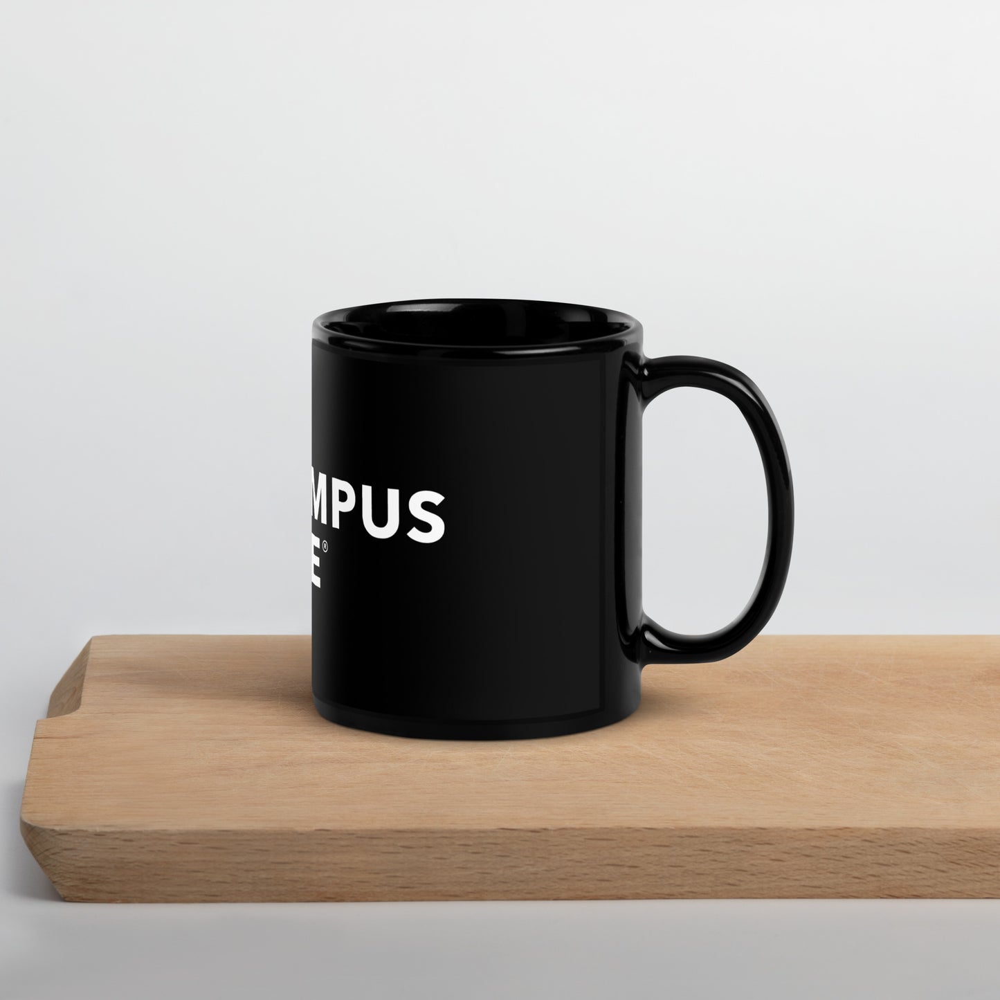 Campus Life Black Glossy Mug