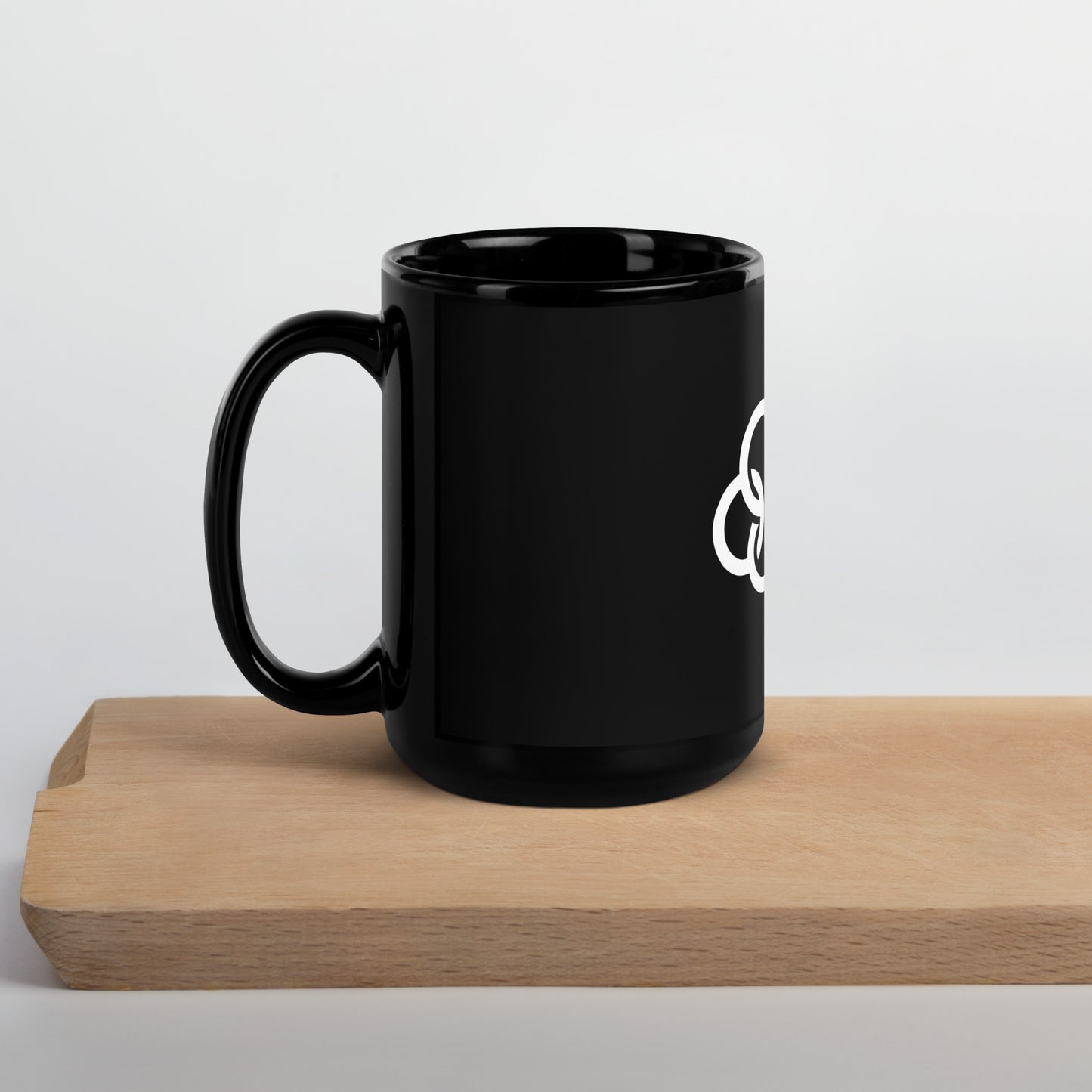 City Life Black Glossy Mug
