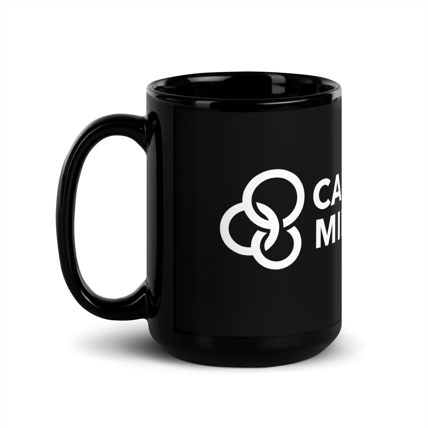 Campus Life Military Black Glossy Mug