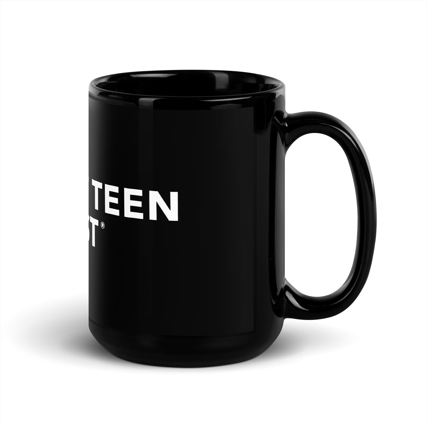 DTQ Black Glossy Mug