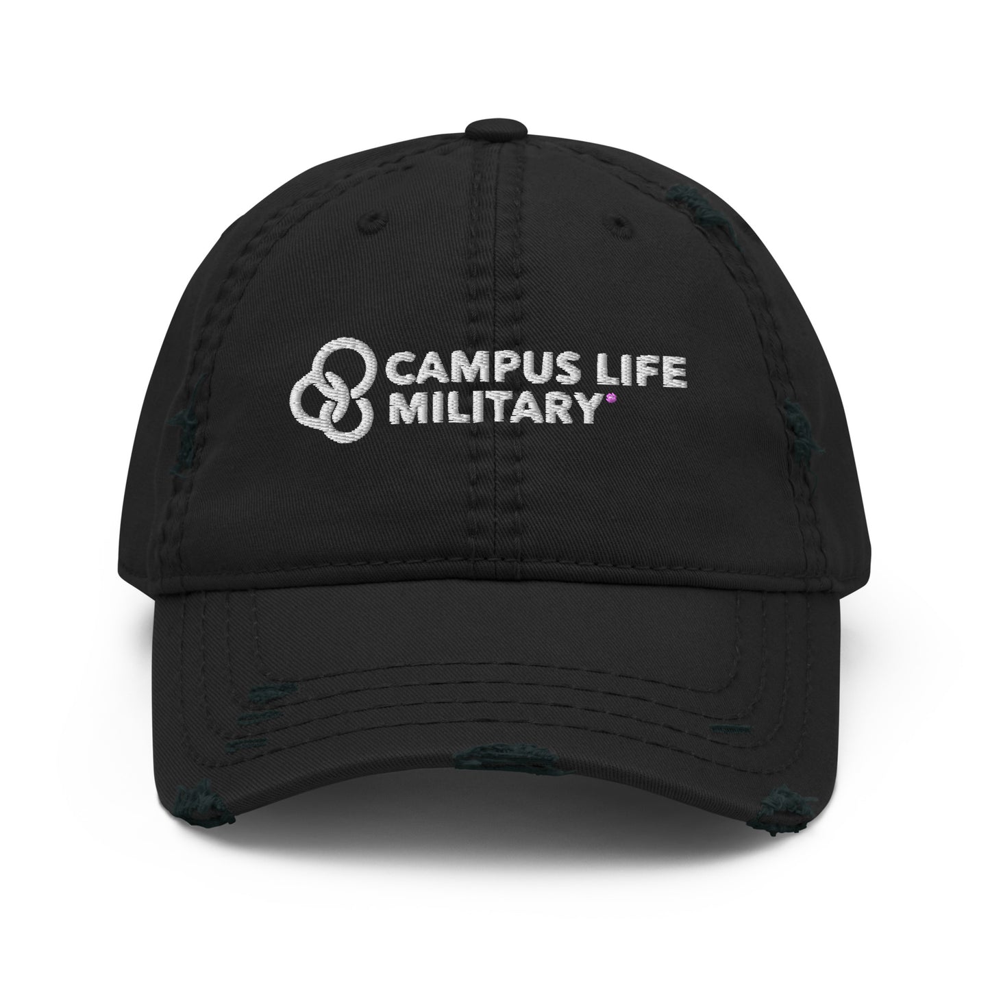 Campus Life Military Distressed Dad Hat