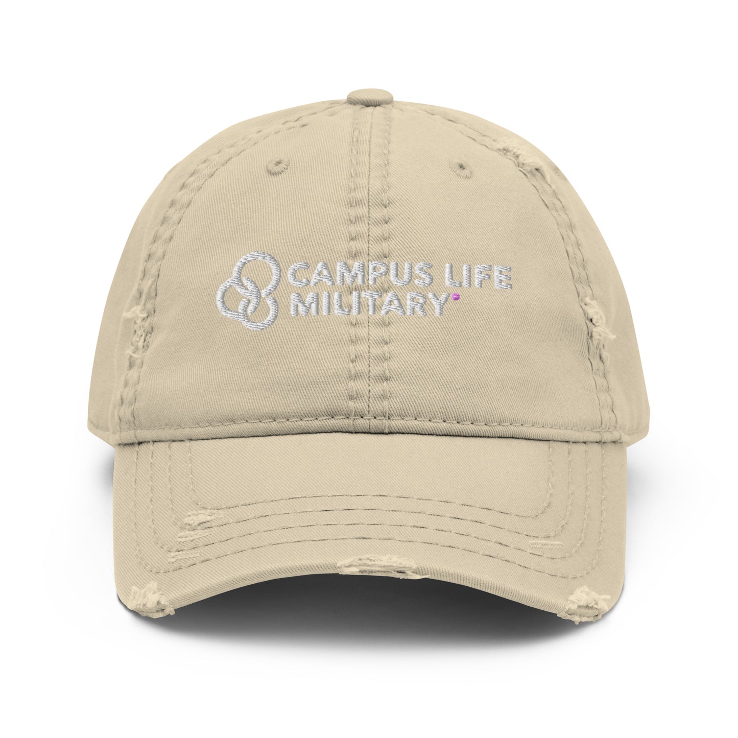 Campus Life Military Distressed Dad Hat