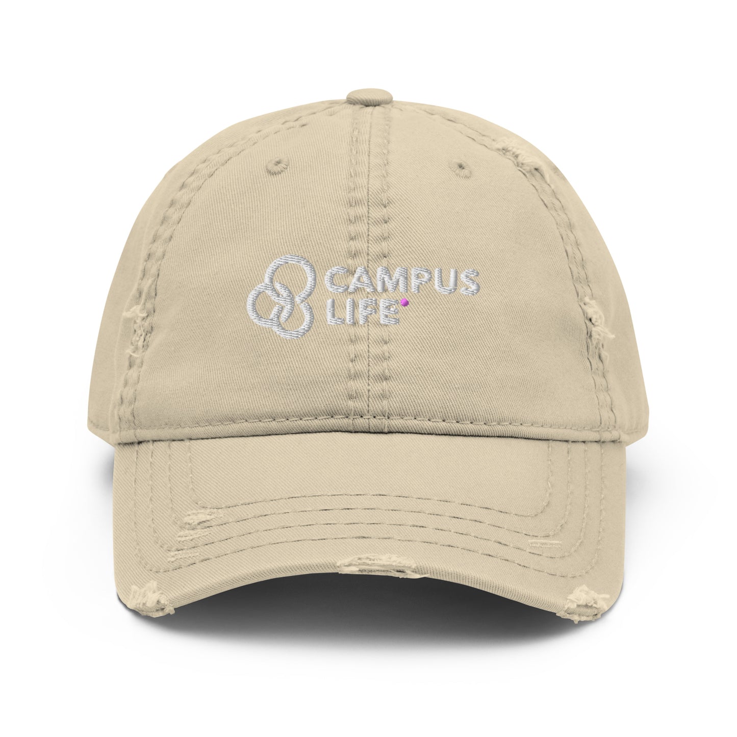 Campus Life Distressed Dad Hat
