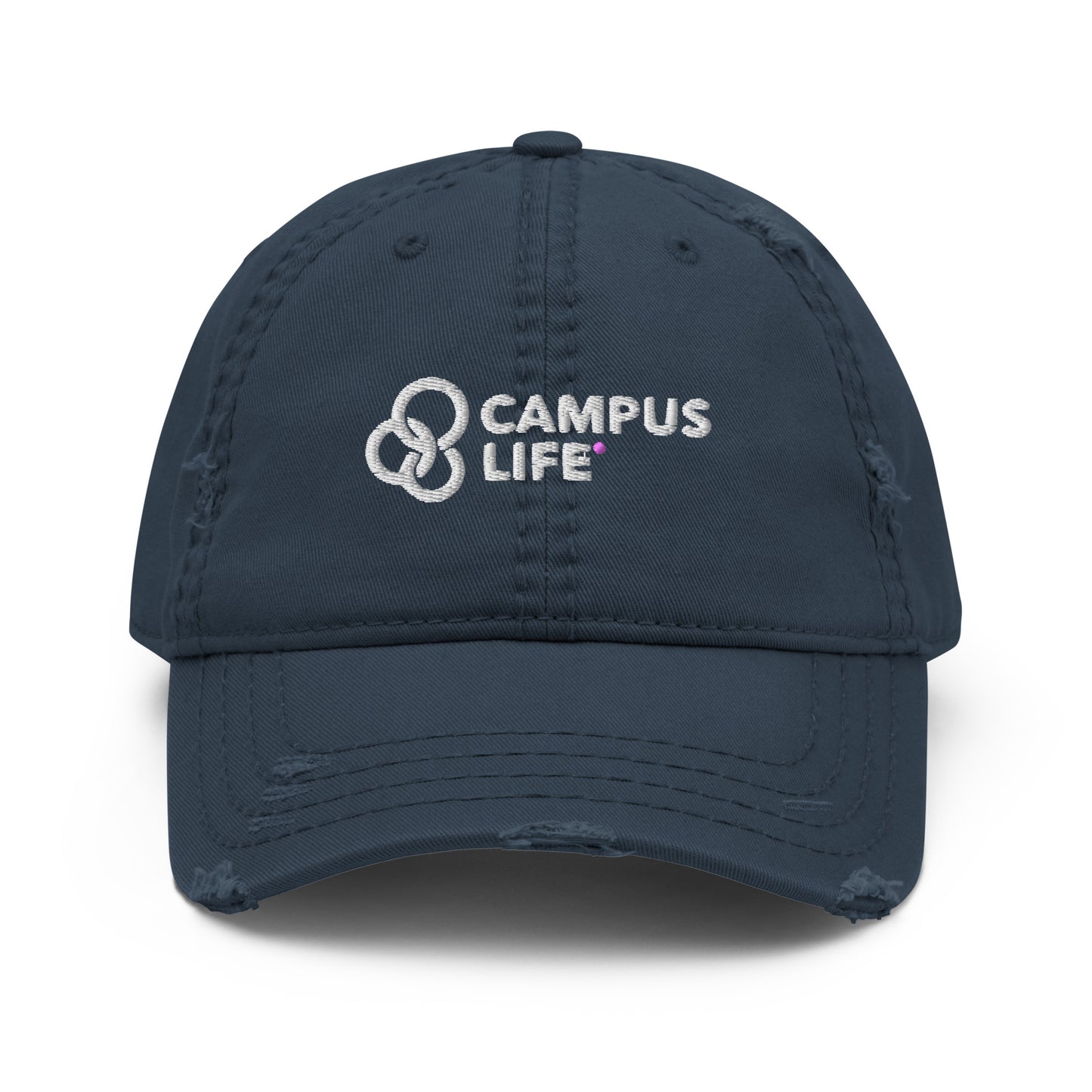 Campus Life Distressed Dad Hat