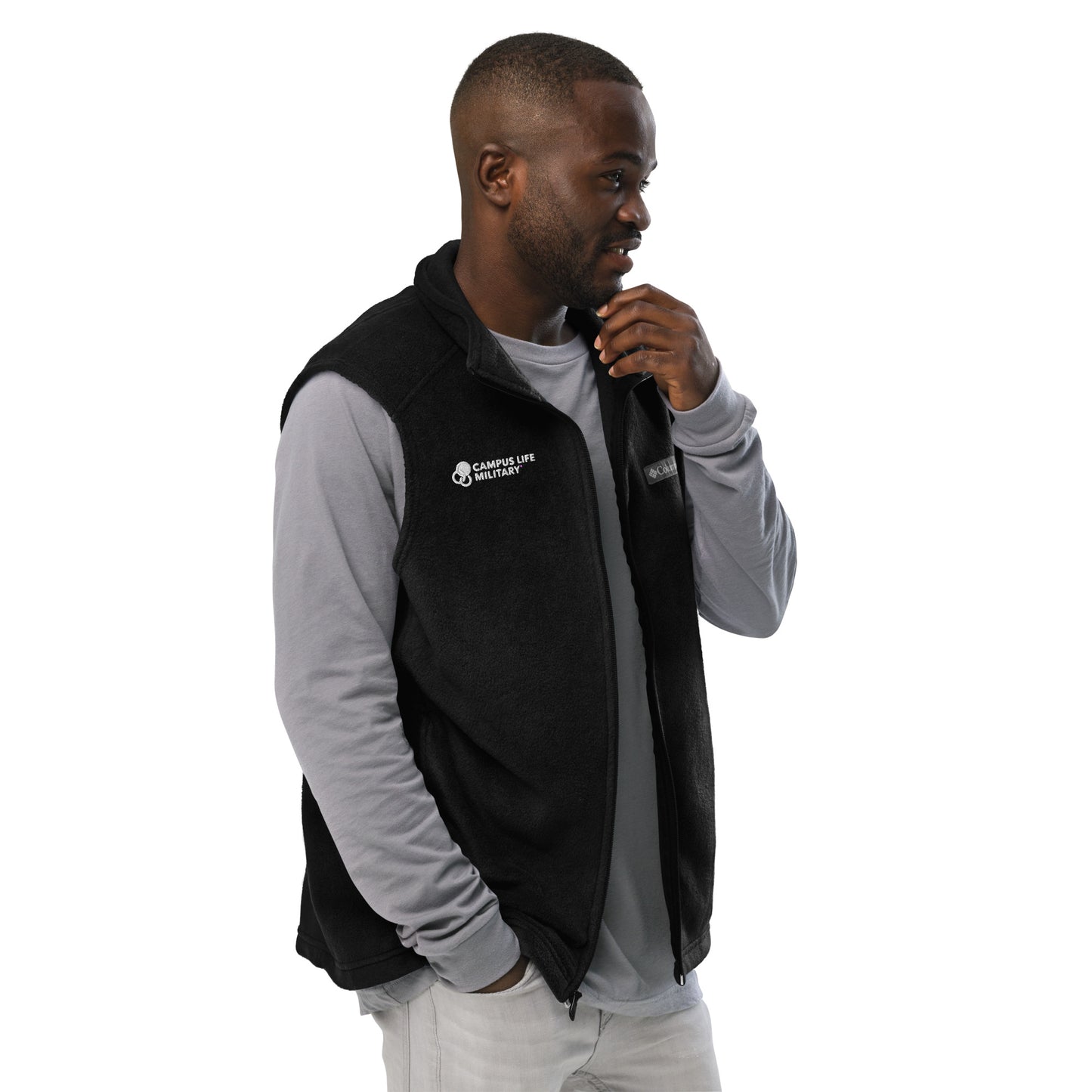Campus Life Military Men’s Columbia Fleece Vest