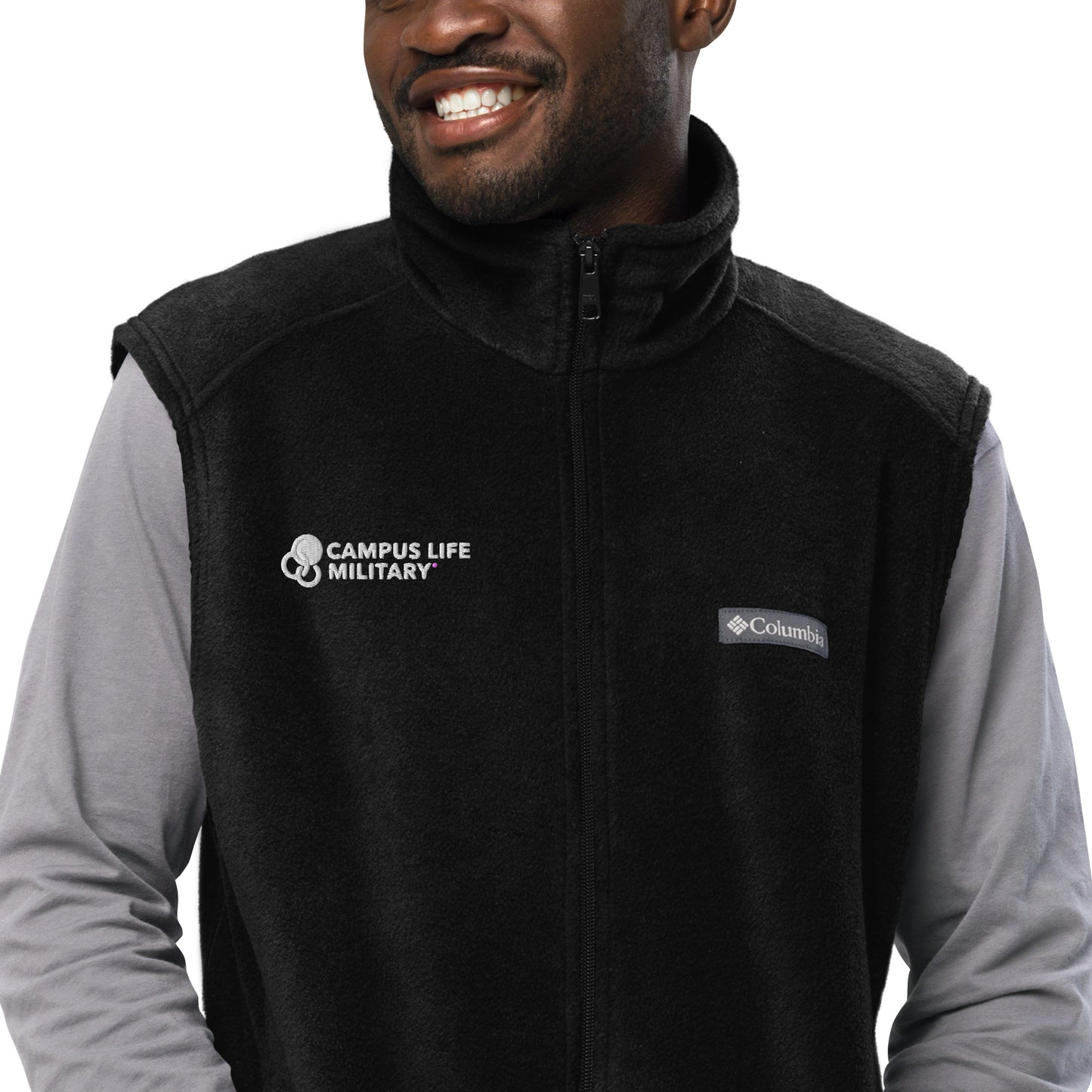 Campus Life Military Men’s Columbia Fleece Vest