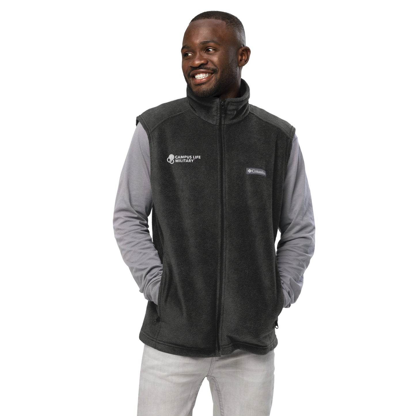 Campus Life Military Men’s Columbia Fleece Vest