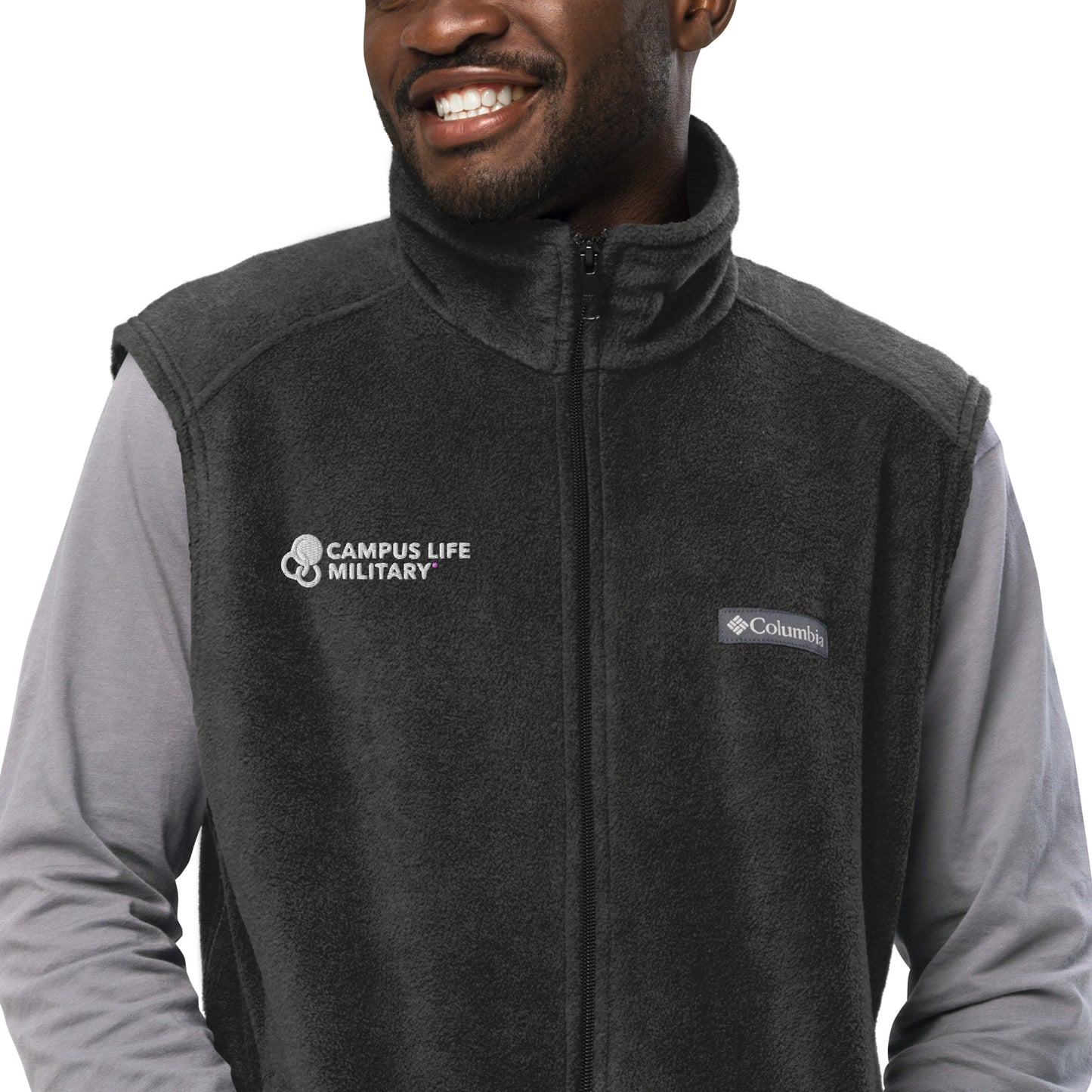 Campus Life Military Men’s Columbia Fleece Vest
