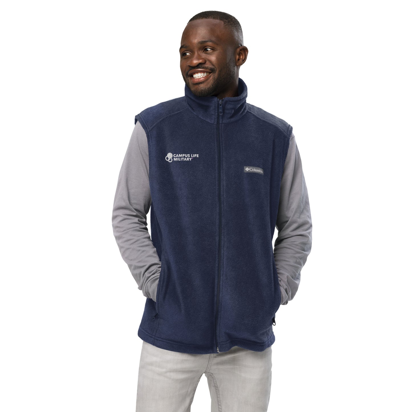 Campus Life Military Men’s Columbia Fleece Vest