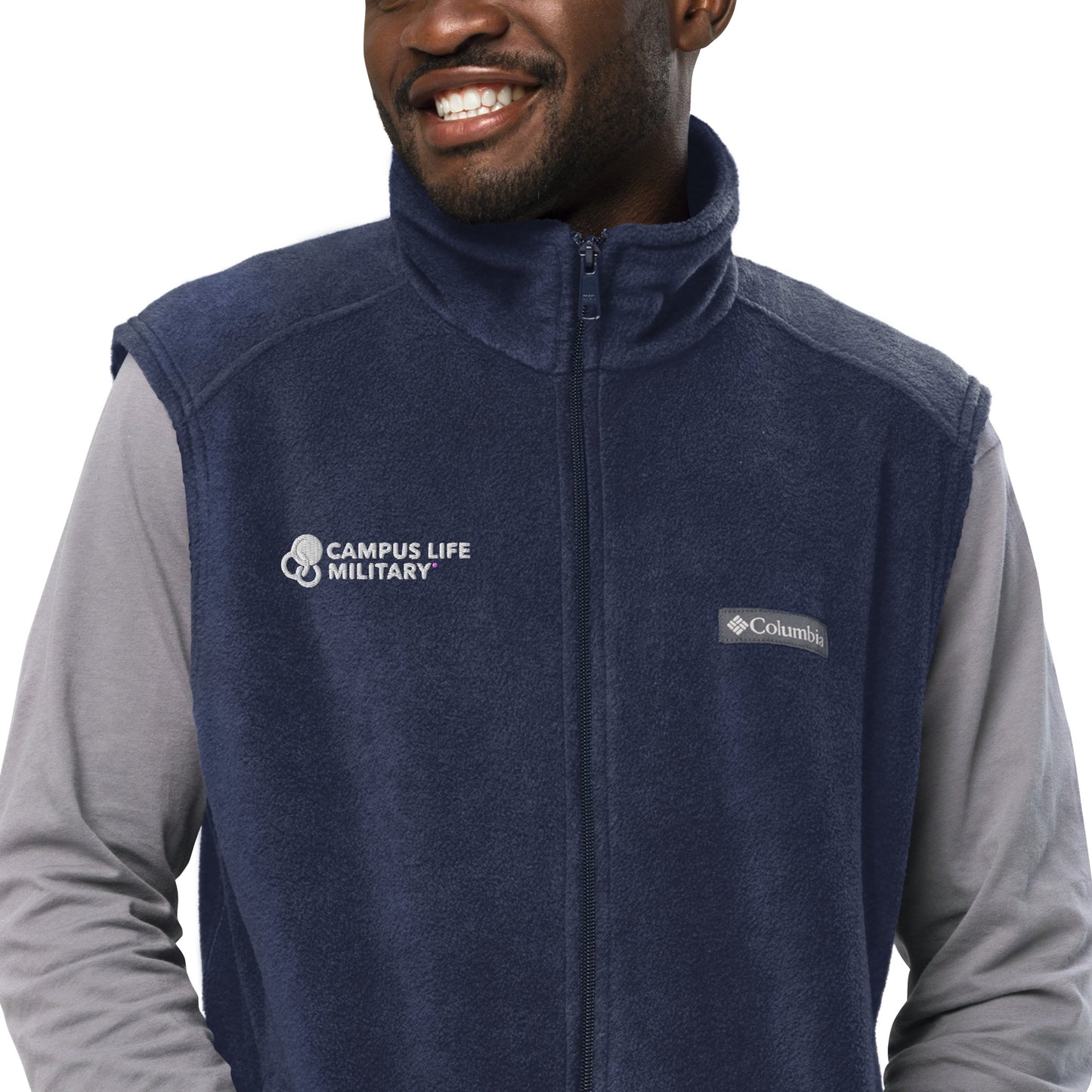Campus Life Military Men’s Columbia Fleece Vest