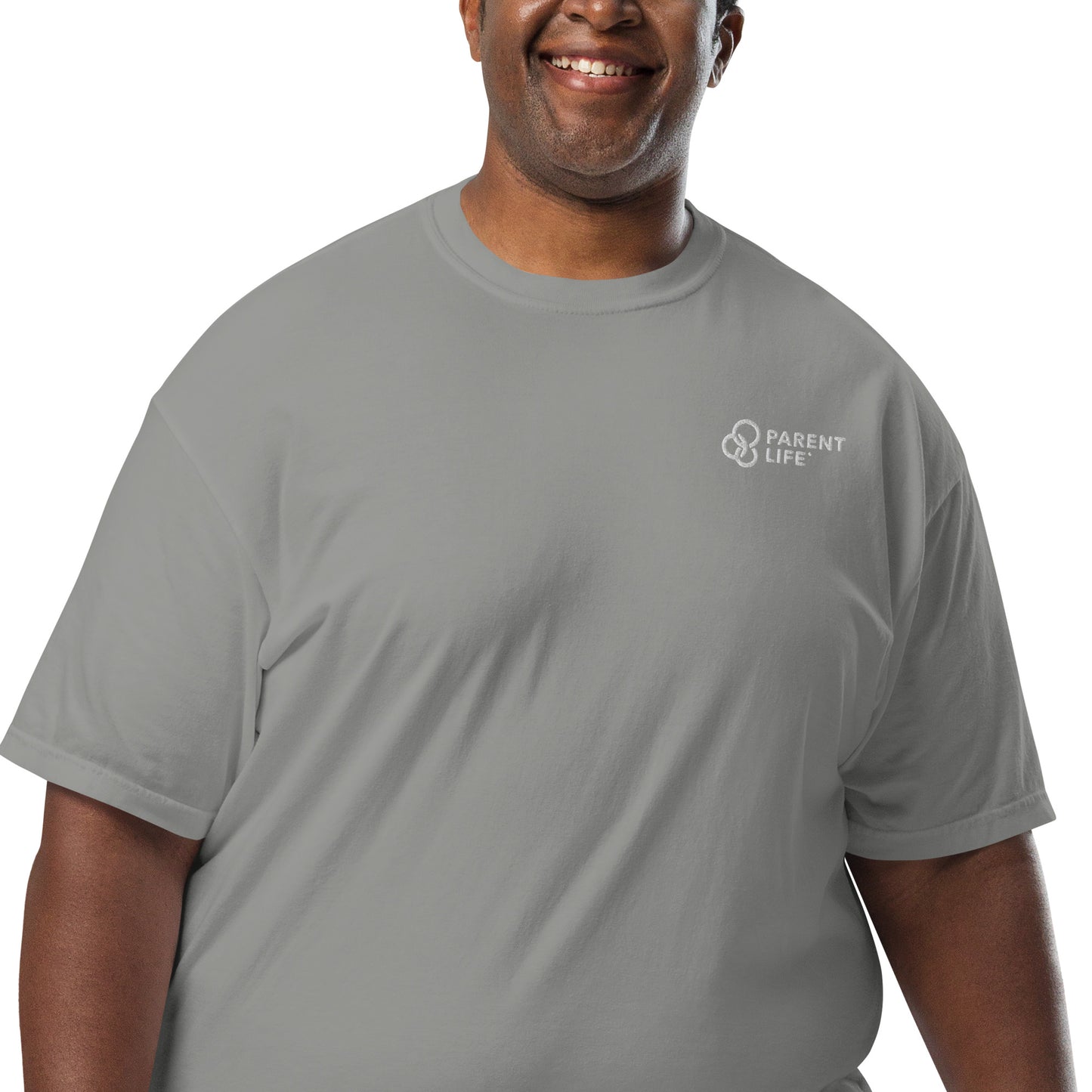 Parent Life Men’s Embroidered garment-dyed heavyweight t-shirt