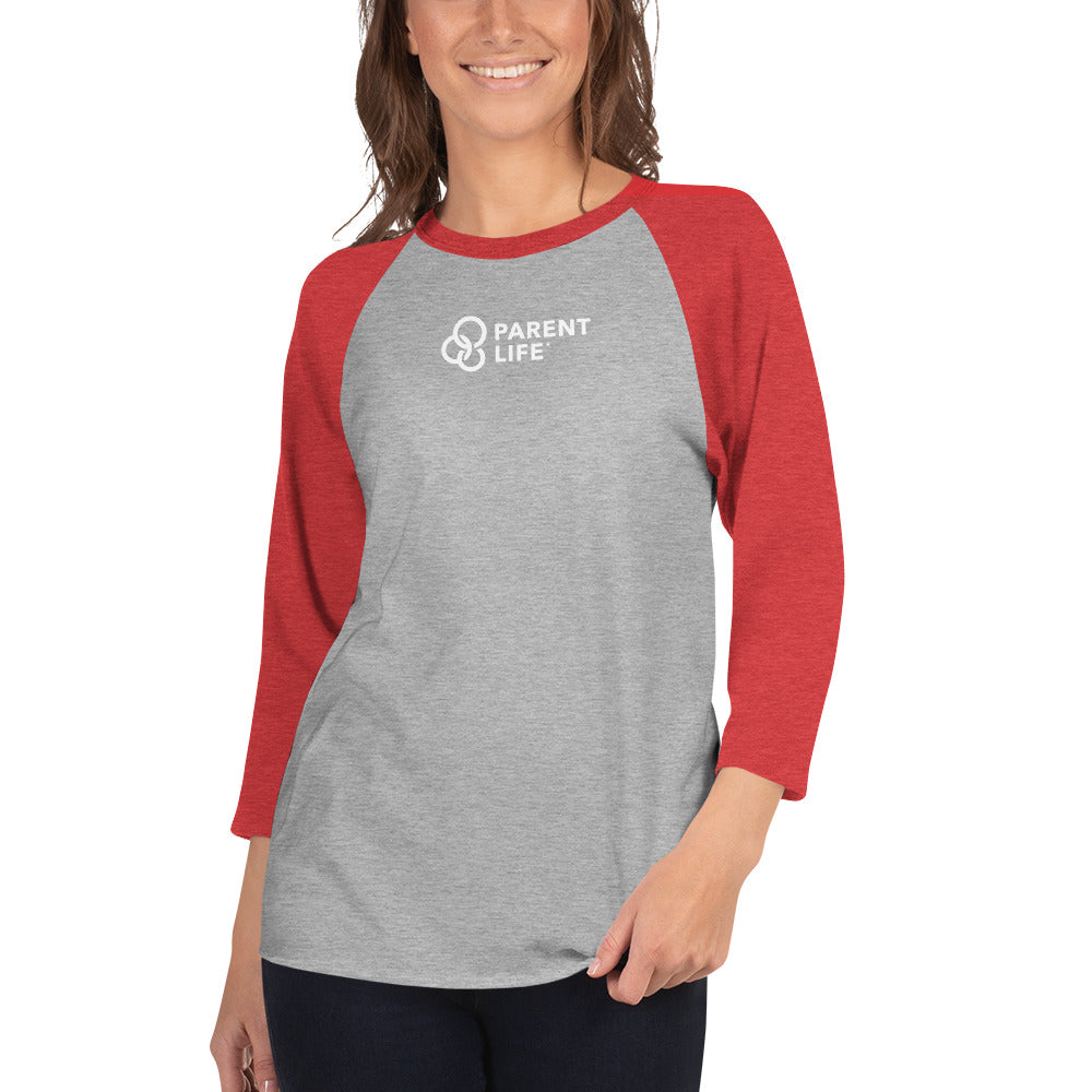 Parent Life Unisex 3/4 Sleeve Raglan Shirt