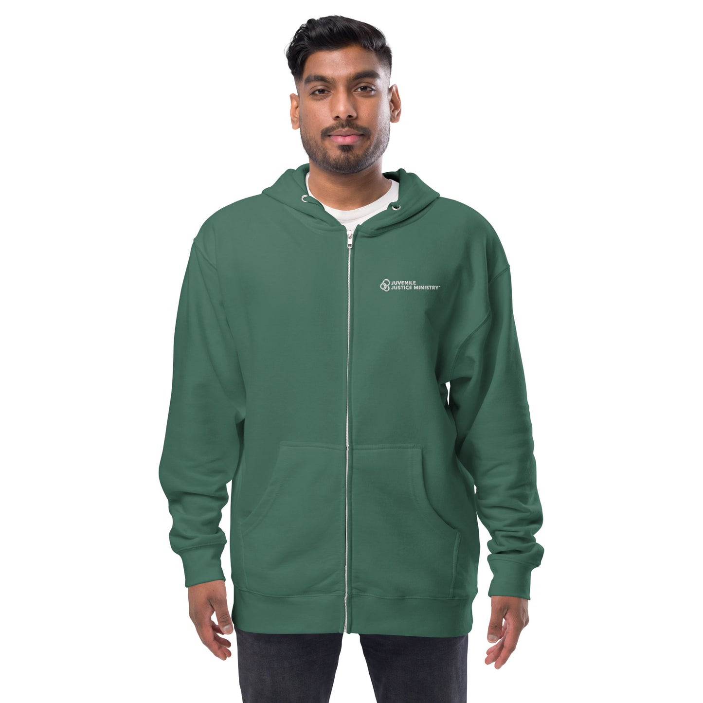 JJM Unisex fleece zip up hoodie