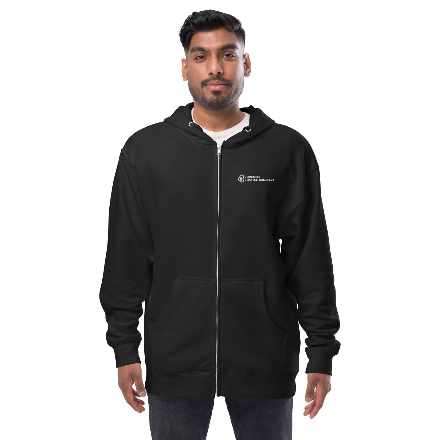 JJM Unisex fleece zip up hoodie