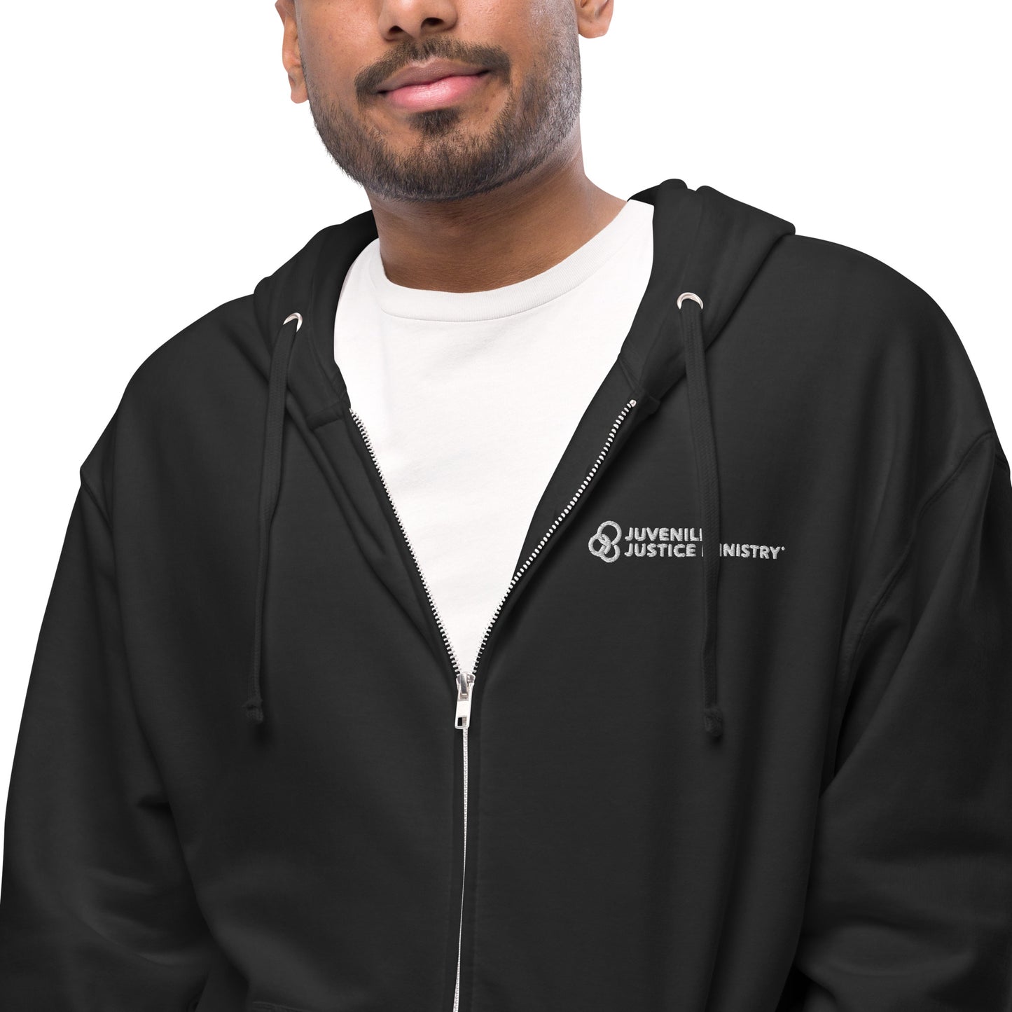 JJM Unisex fleece zip up hoodie
