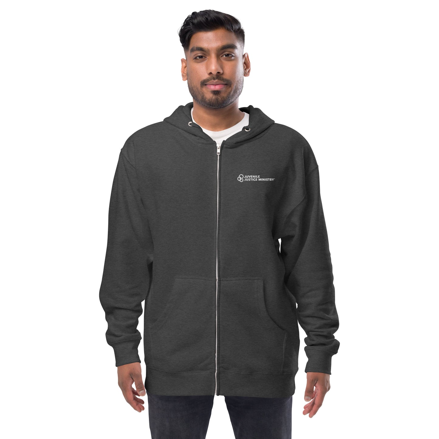JJM Unisex fleece zip up hoodie