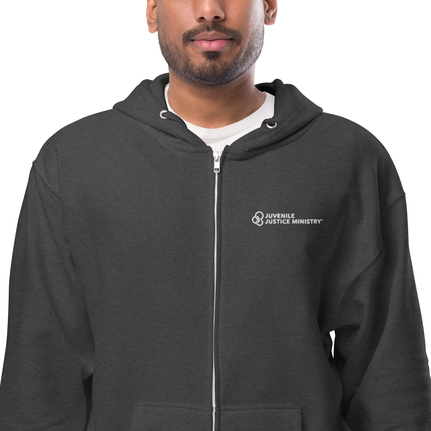 JJM Unisex fleece zip up hoodie