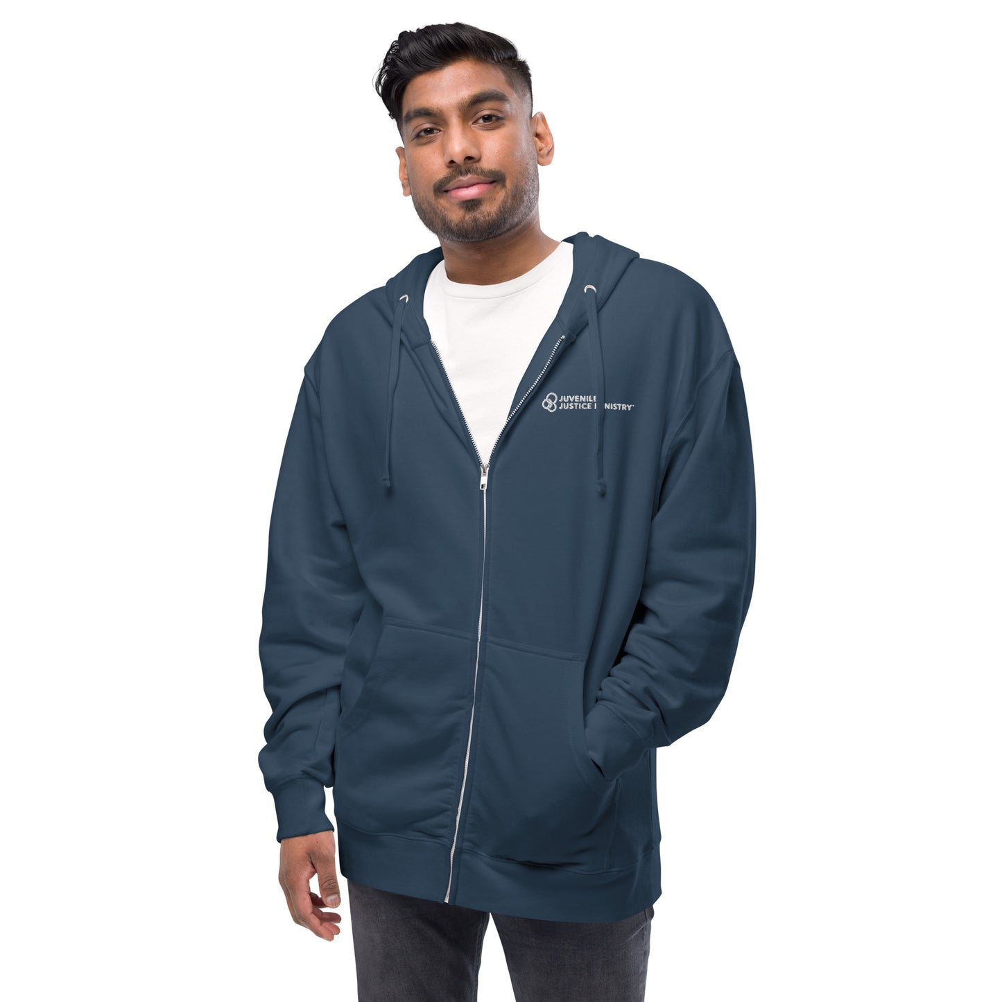 JJM Unisex fleece zip up hoodie