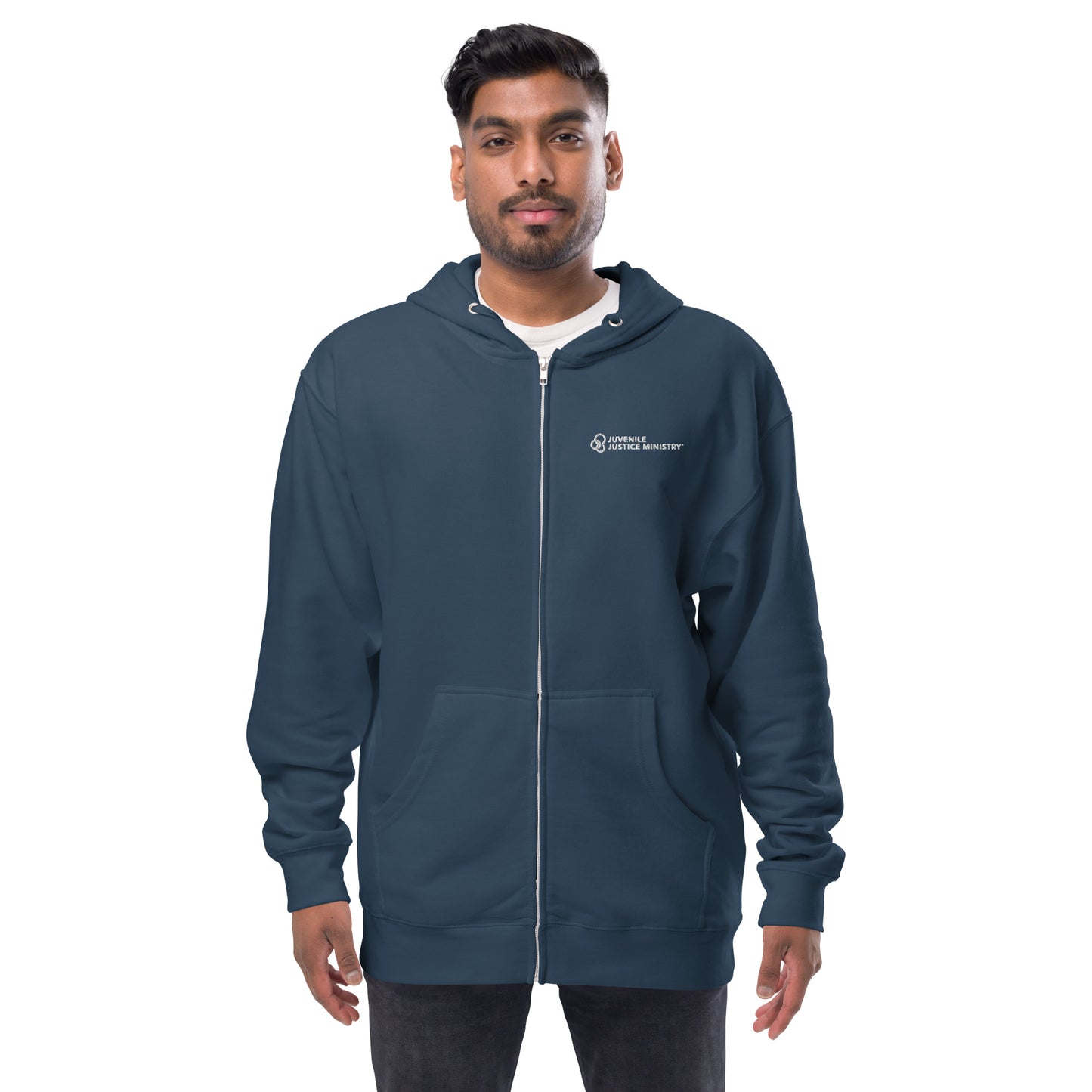 JJM Unisex fleece zip up hoodie