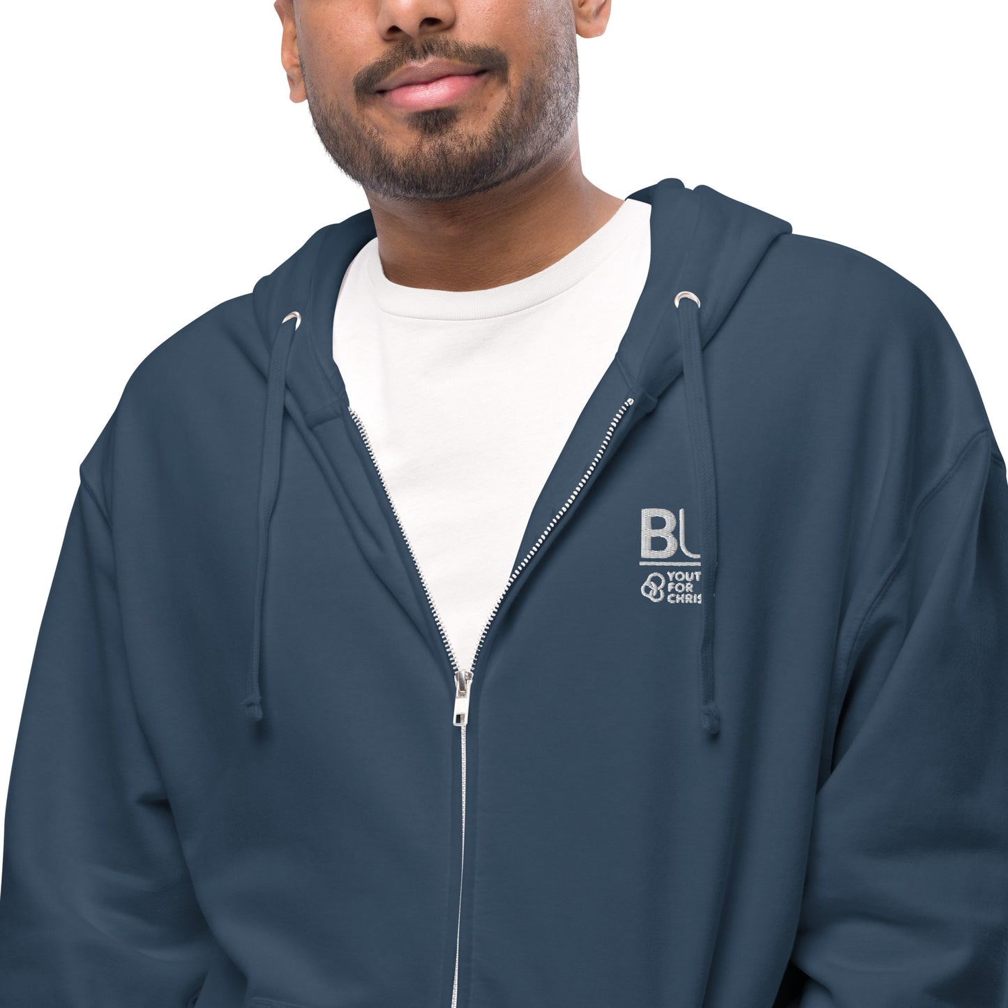BU@YFC Unisex fleece zip up hoodie