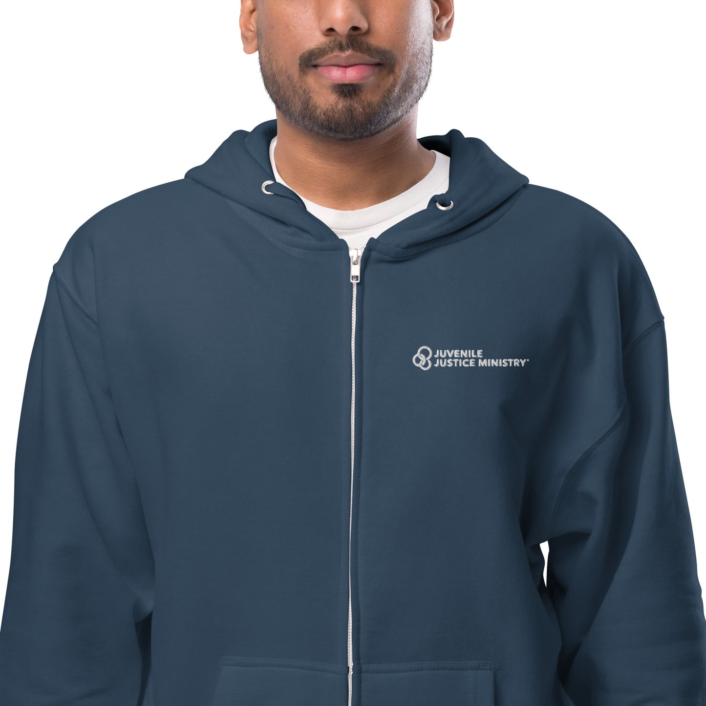 JJM Unisex fleece zip up hoodie