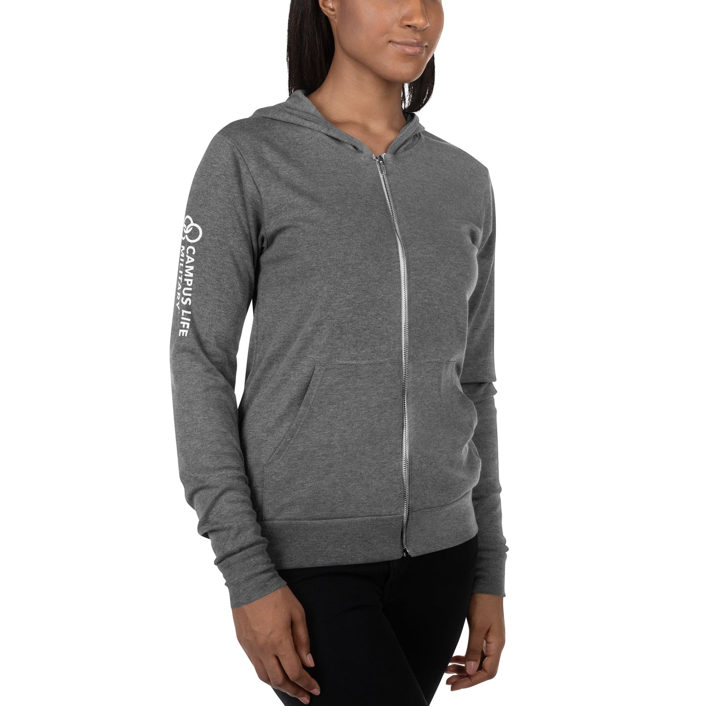 Campus Life Military Unisex zip hoodie