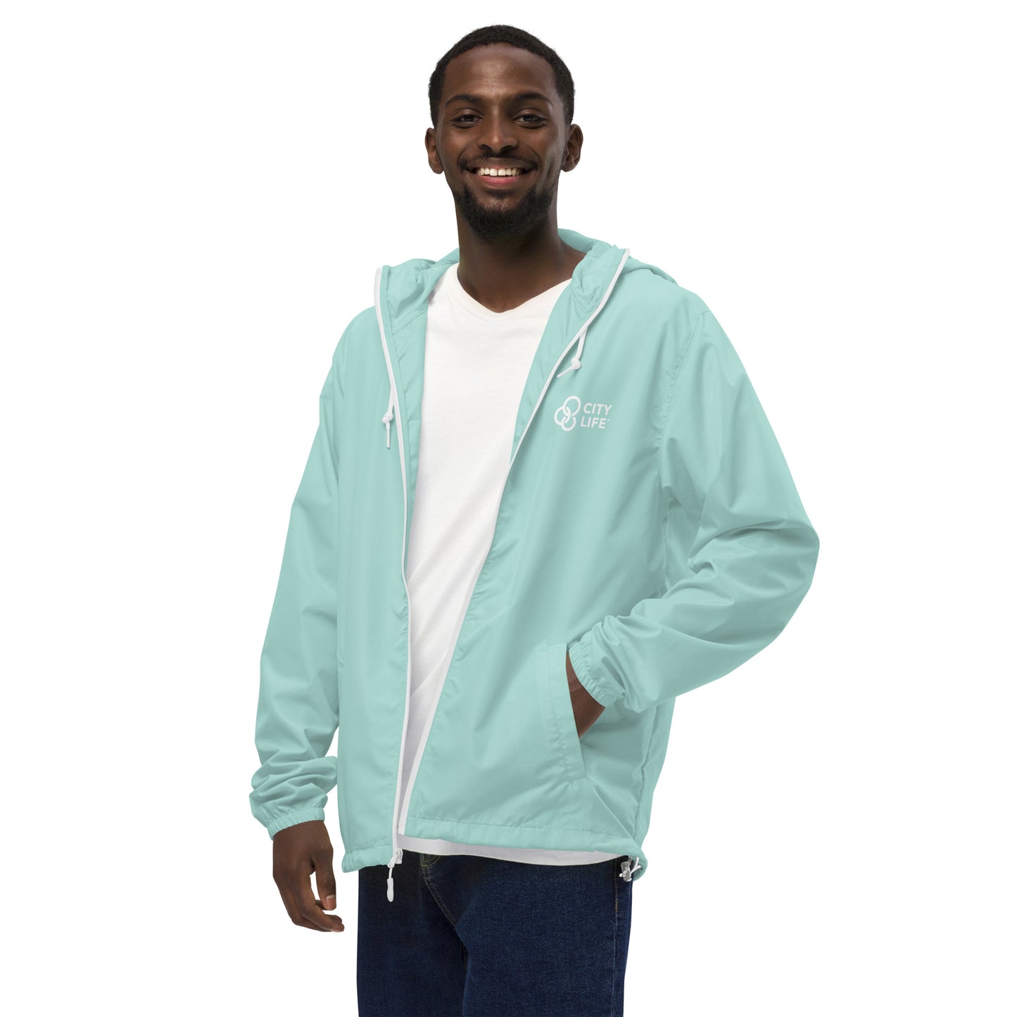 City Life Unisex Lightweight Zip Up Windbreaker
