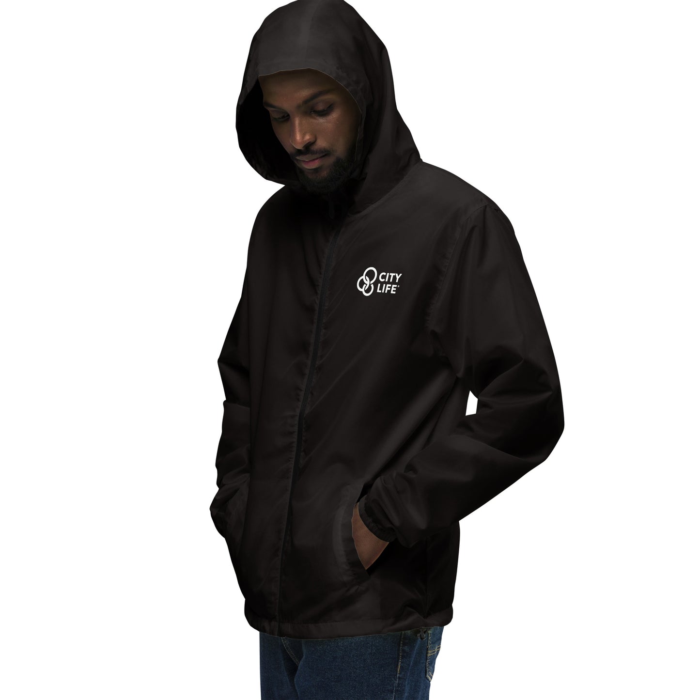 City Life Unisex Lightweight Zip Up Windbreaker