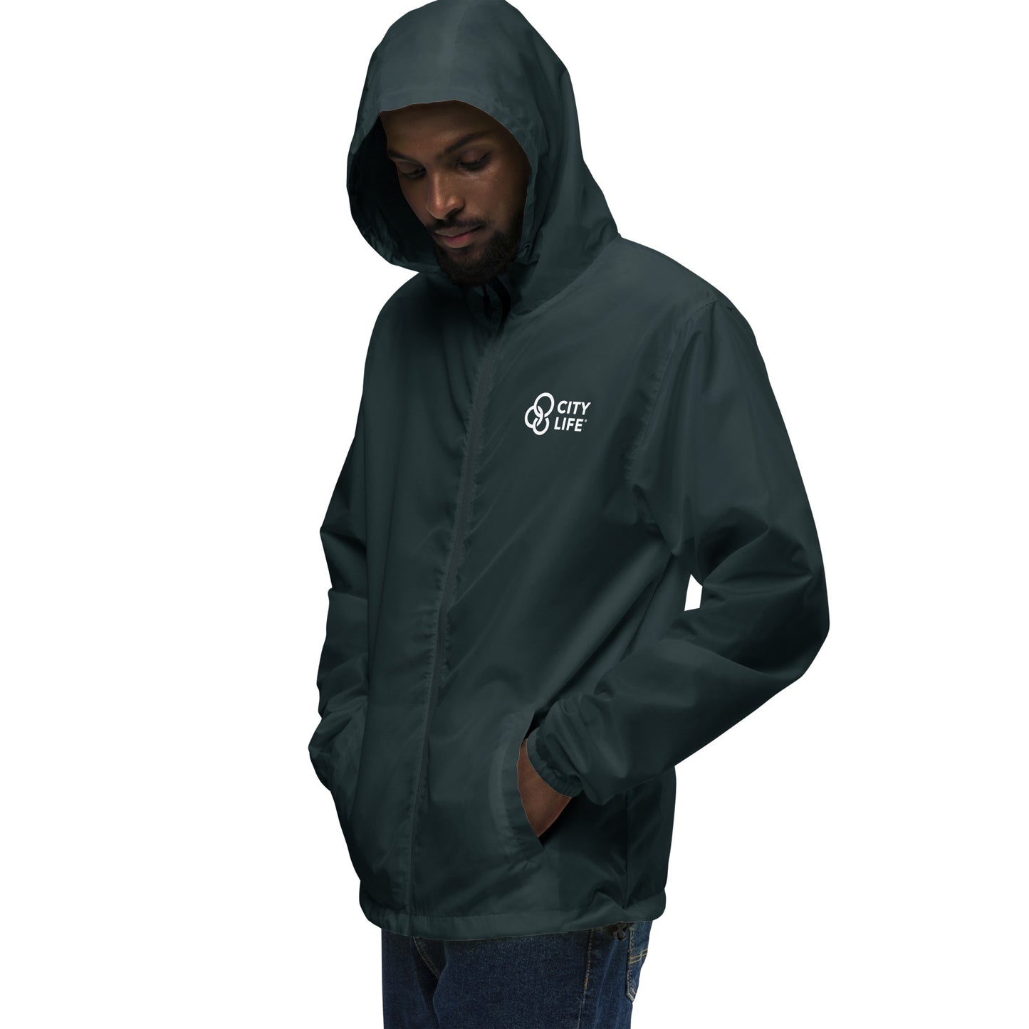 City Life Unisex Lightweight Zip Up Windbreaker