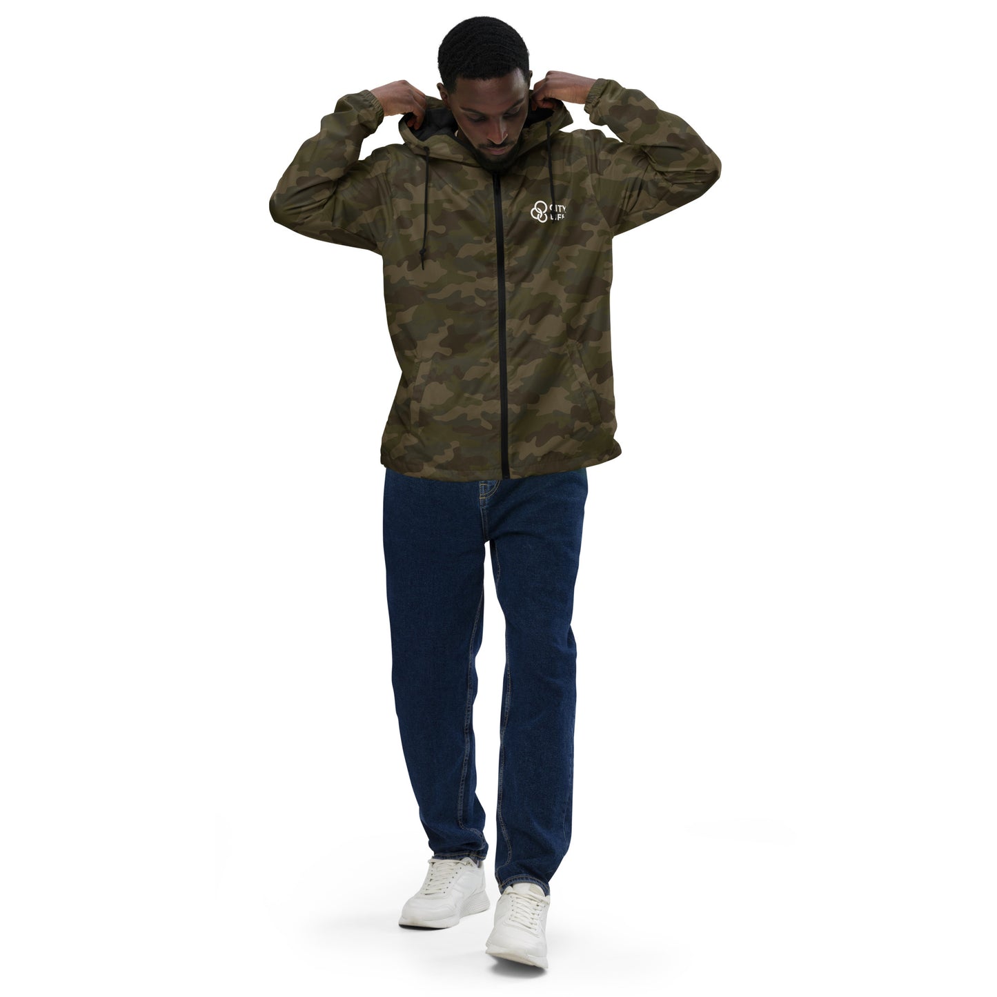 City Life Unisex Lightweight Zip Up Windbreaker