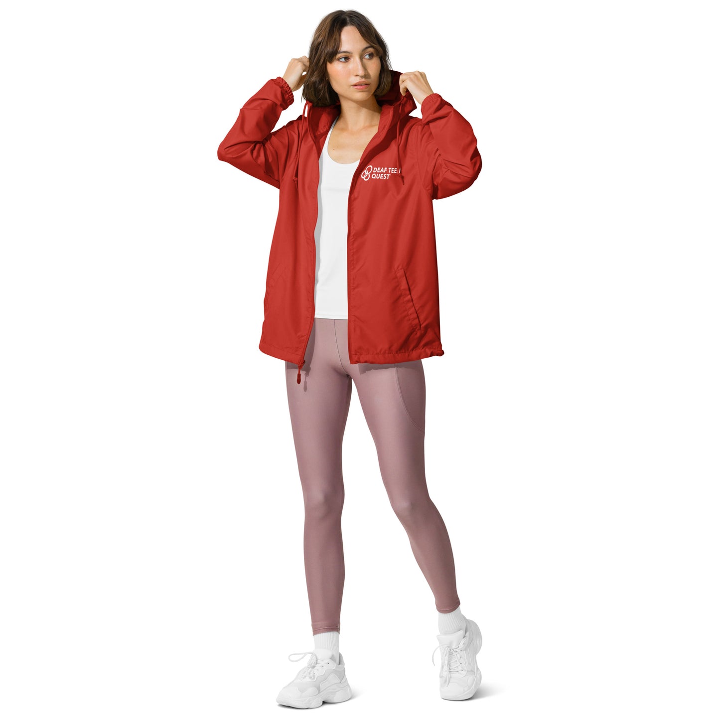 DTQ Unisex Lightweight Zip Up Windbreaker