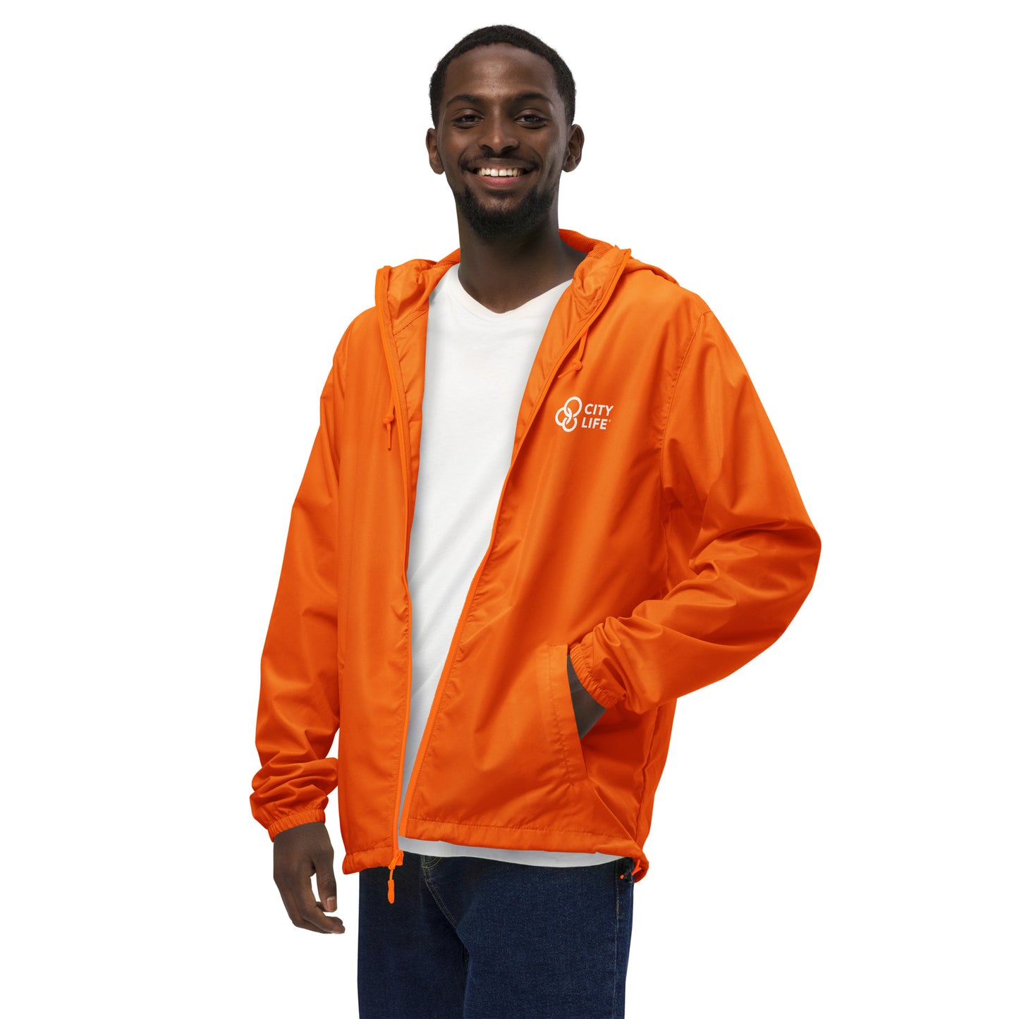 City Life Unisex Lightweight Zip Up Windbreaker