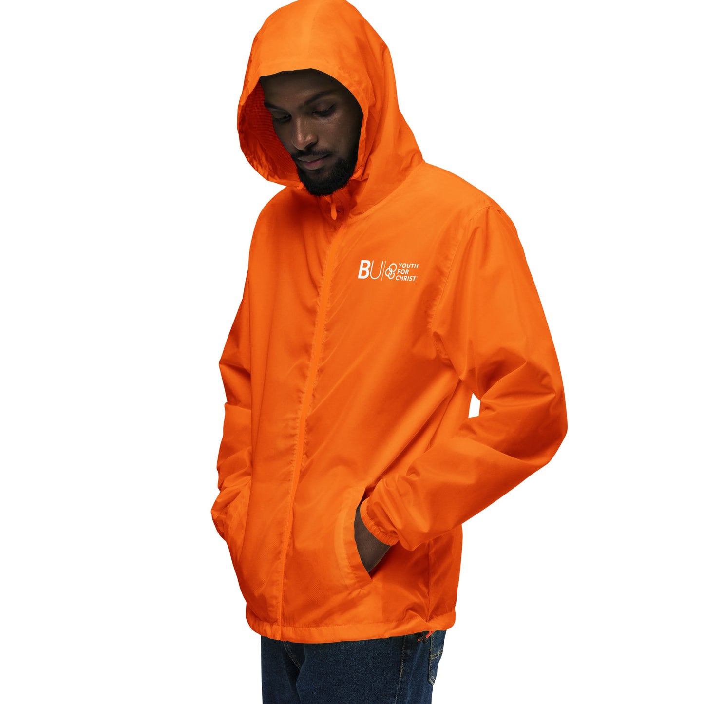 BU@YFC Unisex Lightweight Zip Up Windbreaker