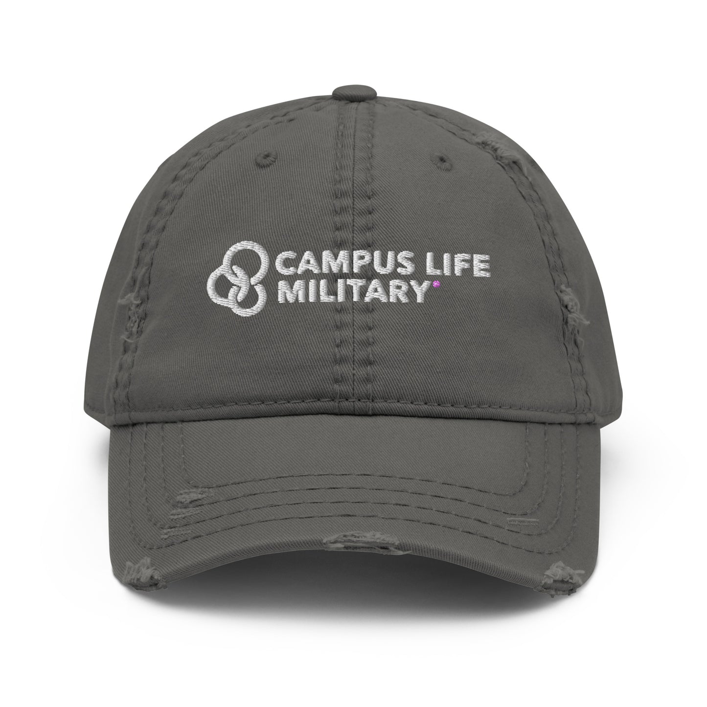 Campus Life Military Distressed Dad Hat