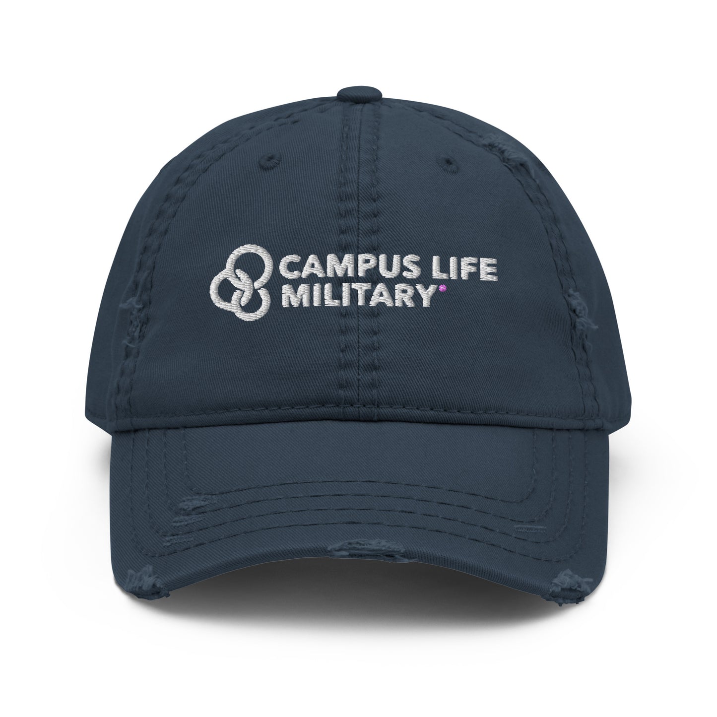 Campus Life Military Distressed Dad Hat