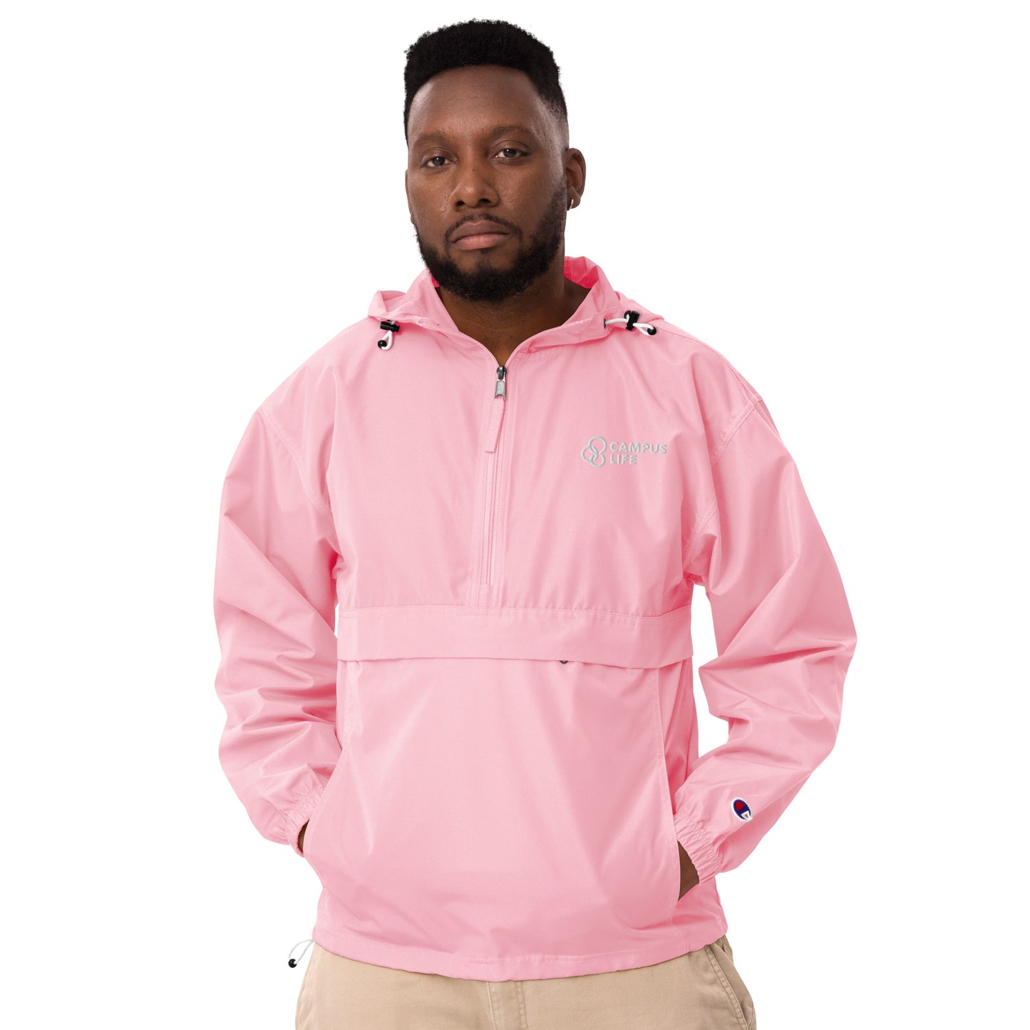 Campus Life Embroidered Champion Packable Jacket