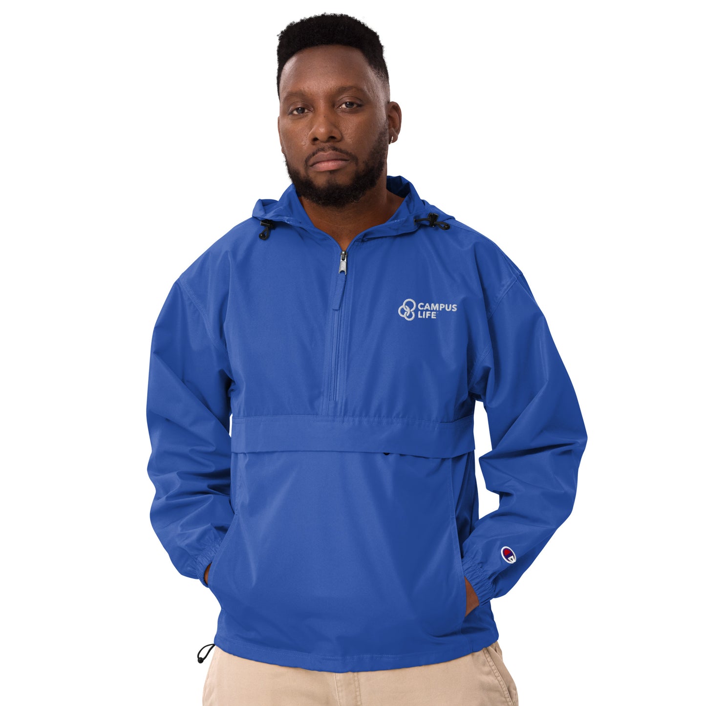 Campus Life Embroidered Champion Packable Jacket