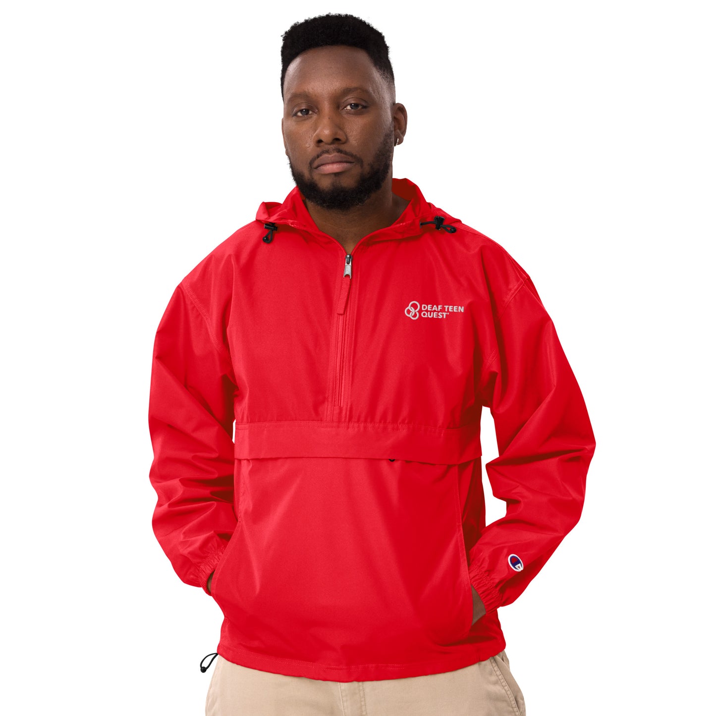 DTQ Embroidered Champion Packable Jacket