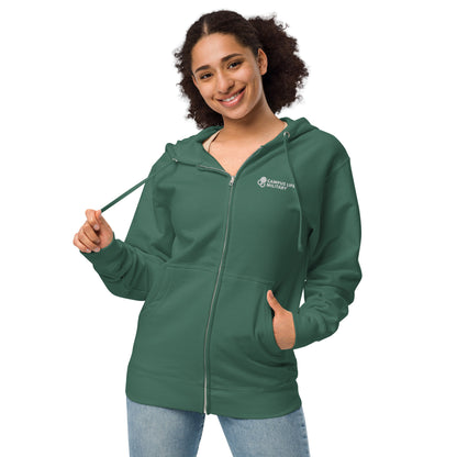 Campus Life Military Unisex fleece zip up hoodie