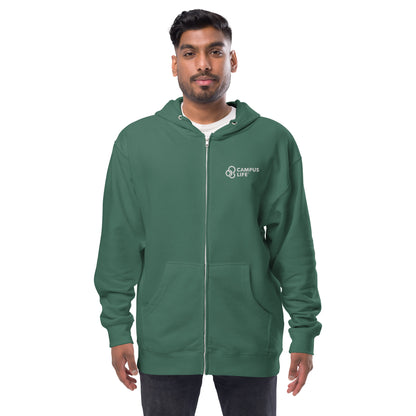 Campus Life Unisex fleece zip up hoodie