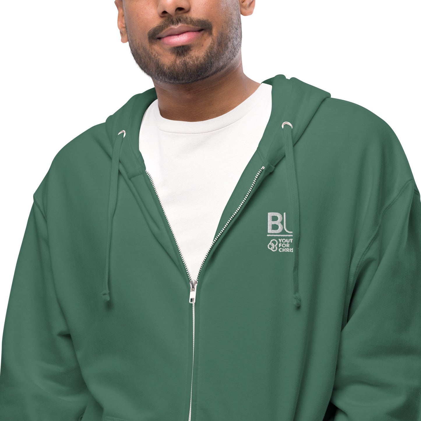 BU@YFC Unisex fleece zip up hoodie