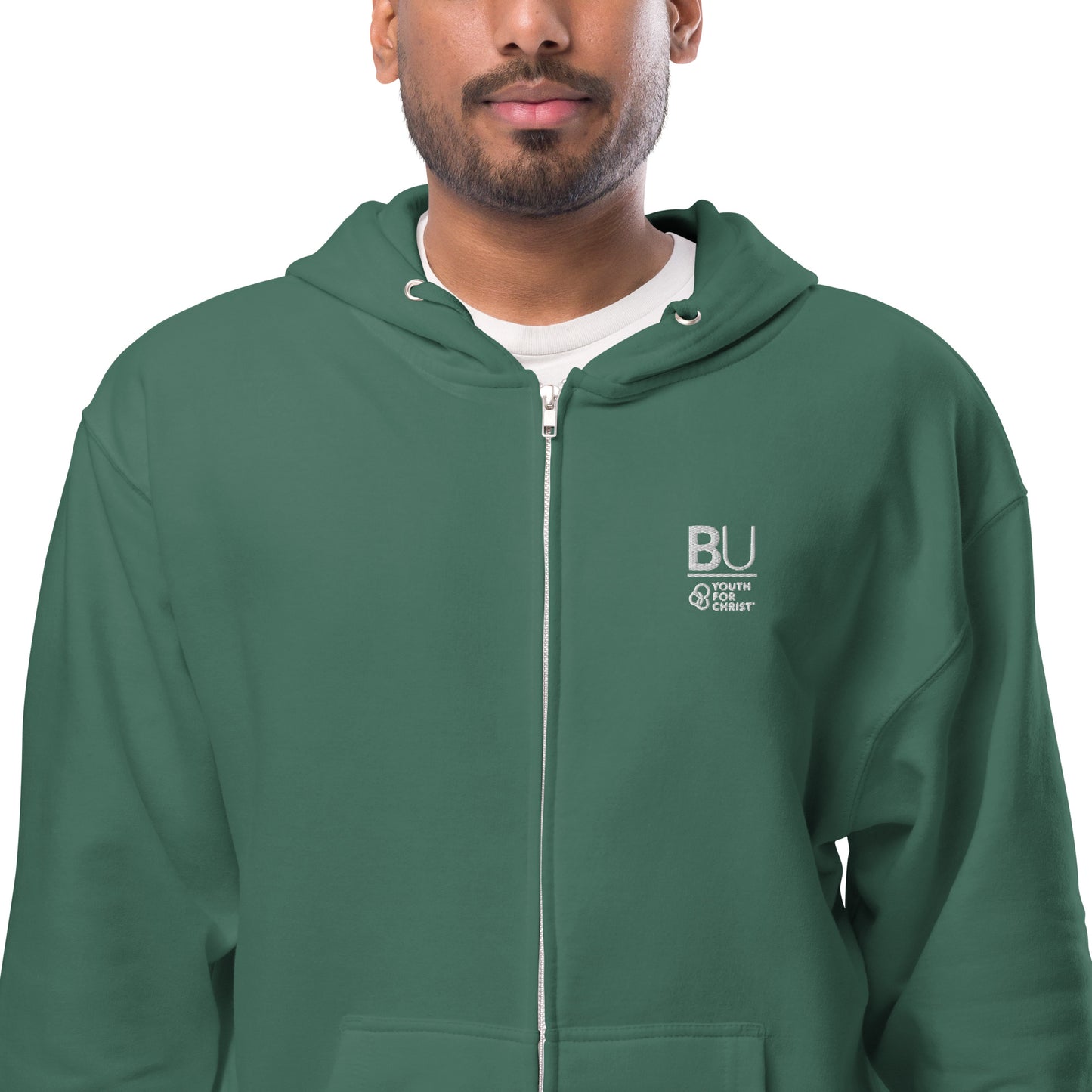 BU@YFC Unisex fleece zip up hoodie