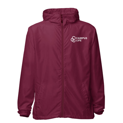 Campus Life Unisex Lightweight Zip Up Windbreaker
